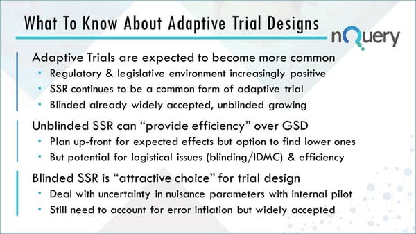 What to know about adaptive trial designs