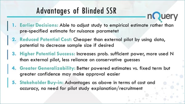 Advantages of Blinded Sample Size Re-estimation in Clinical Trials